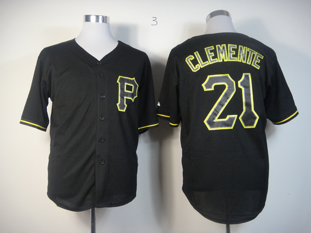 Men Pittsburgh Pirates #21 Clemente Black MLB Jerseys1